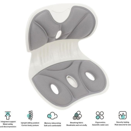 Coussin de Chaise de Bureau Ergonomique avec Support Lombaire